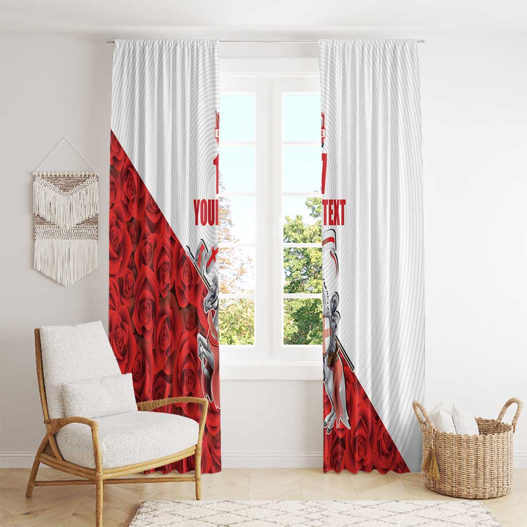 Custom England Field Hockey Champions Window Curtain Old Georgians Hockey Club Sporty Style