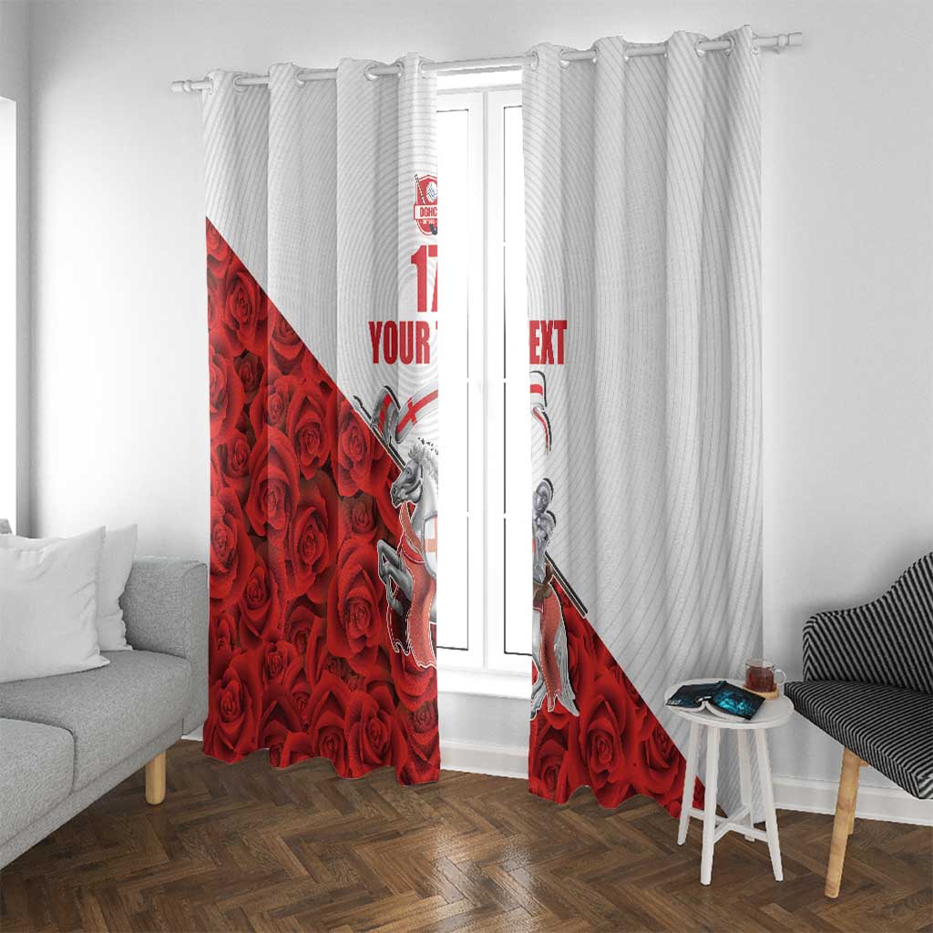 Custom England Field Hockey Champions Window Curtain Old Georgians Hockey Club Sporty Style