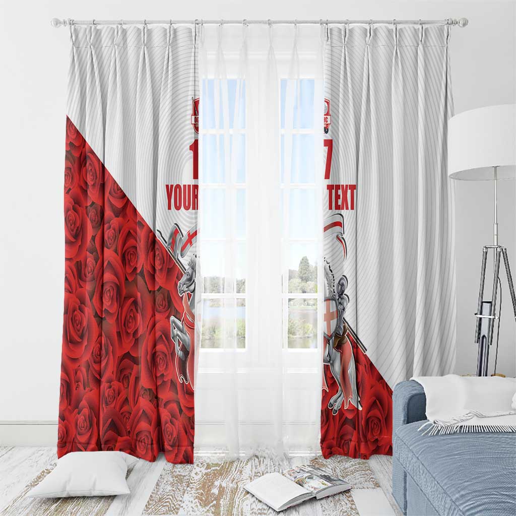 Custom England Field Hockey Champions Window Curtain Old Georgians Hockey Club Sporty Style