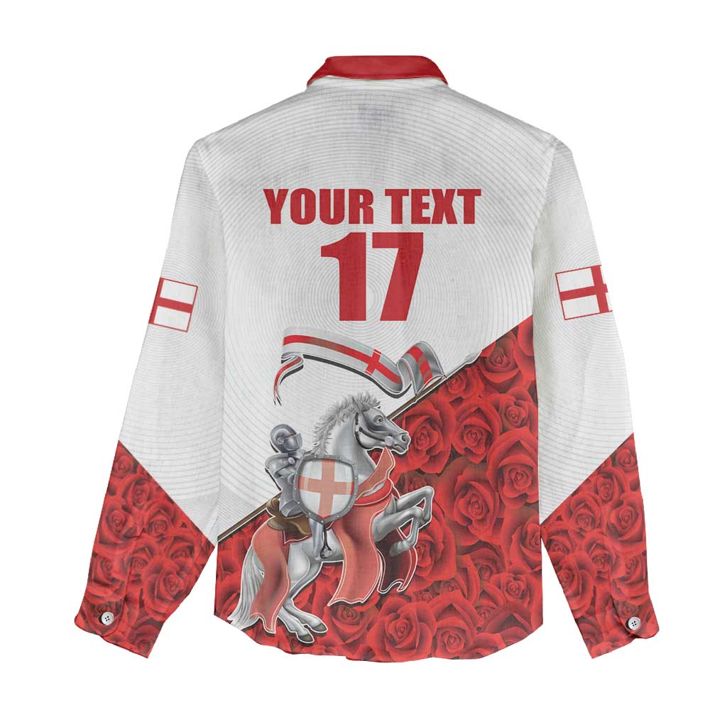 Custom England Field Hockey Champions Women Casual Shirt Old Georgians Hockey Club Sporty Style