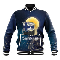 Personalized Finland Drakkar Vikings Baseball Jacket Longships with Vegvisir