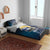 Personalized Finland Drakkar Vikings Bedding Set Longships with Vegvisir