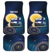 Personalized Finland Drakkar Vikings Car Mats Longships with Vegvisir