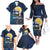 Personalized Finland Drakkar Vikings Family Matching Off The Shoulder Long Sleeve Dress and Hawaiian Shirt Longships with Vegvisir