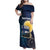 Personalized Finland Drakkar Vikings Family Matching Off Shoulder Maxi Dress and Hawaiian Shirt Longships with Vegvisir