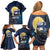Personalized Finland Drakkar Vikings Family Matching Off Shoulder Short Dress and Hawaiian Shirt Longships with Vegvisir