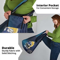 Personalized Finland Drakkar Vikings Grocery Bag Longships with Vegvisir