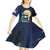 Personalized Finland Drakkar Vikings Kid Short Sleeve Dress Longships with Vegvisir