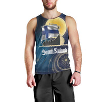 Personalized Finland Drakkar Vikings Men Tank Top Longships with Vegvisir