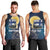 Personalized Finland Drakkar Vikings Men Tank Top Longships with Vegvisir