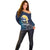Personalized Finland Drakkar Vikings Off Shoulder Sweater Longships with Vegvisir