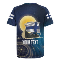 Personalized Finland Drakkar Vikings Rugby Jersey Longships with Vegvisir