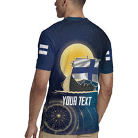 Personalized Finland Drakkar Vikings Rugby Jersey Longships with Vegvisir