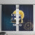 Personalized Finland Drakkar Vikings Window Curtain Longships with Vegvisir