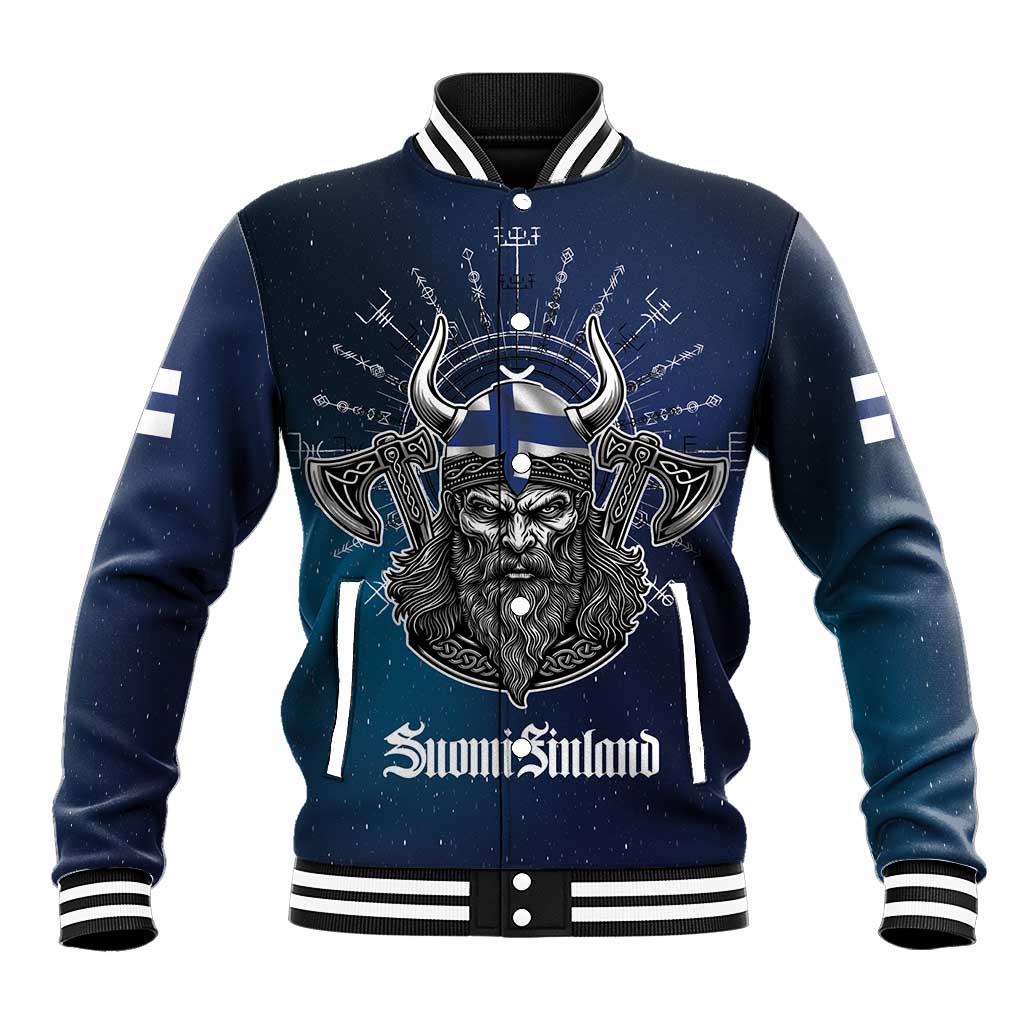 Personalized Finland Drakkar Vikings Baseball Jacket Suomi Viking Warrior