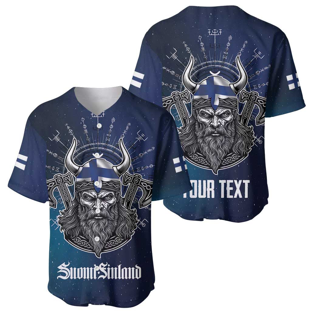 Personalized Finland Drakkar Vikings Baseball Jersey Suomi Viking Warrior