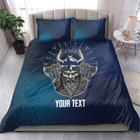 Personalized Finland Drakkar Vikings Bedding Set Suomi Viking Warrior