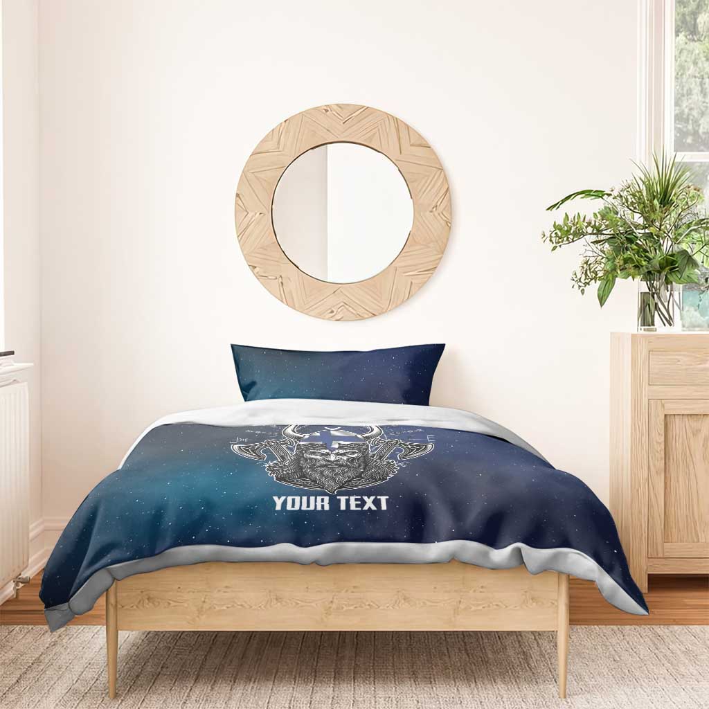Personalized Finland Drakkar Vikings Bedding Set Suomi Viking Warrior
