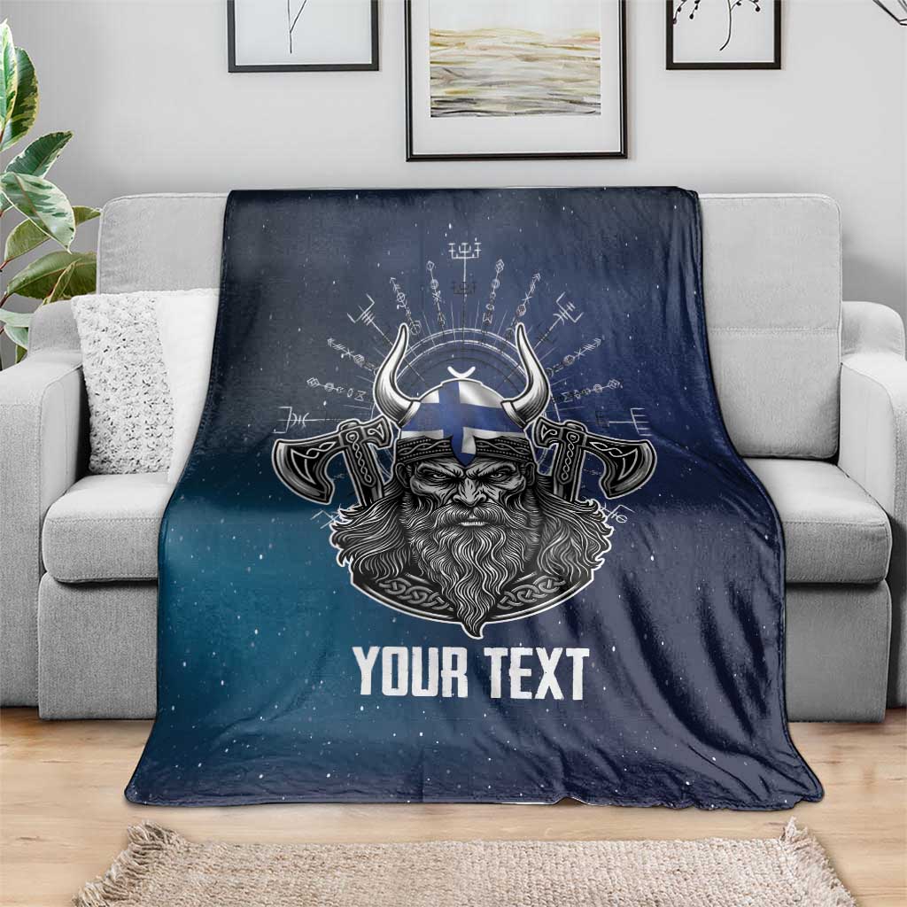 Personalized Finland Drakkar Vikings Blanket Suomi Viking Warrior
