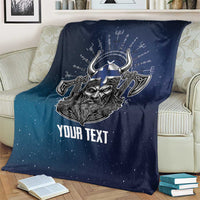 Personalized Finland Drakkar Vikings Blanket Suomi Viking Warrior