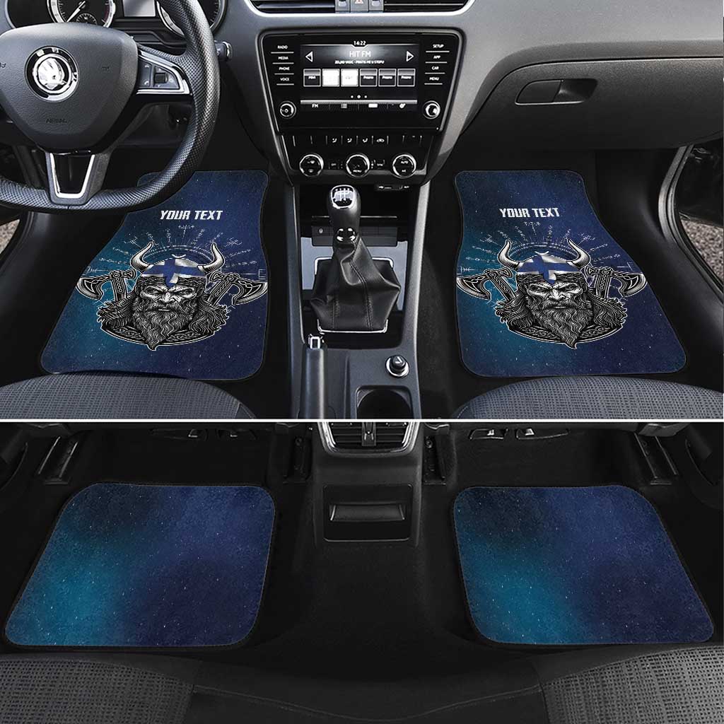 Personalized Finland Drakkar Vikings Car Mats Suomi Viking Warrior