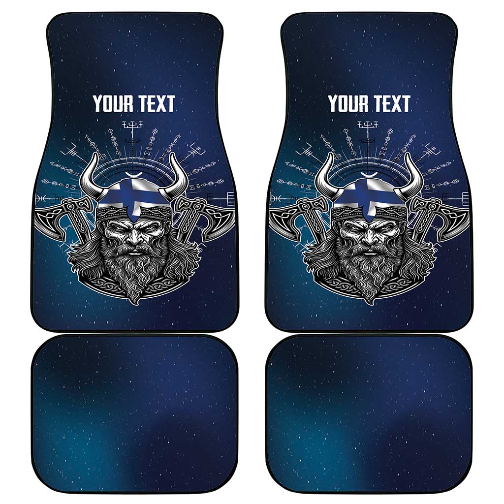 Personalized Finland Drakkar Vikings Car Mats Suomi Viking Warrior