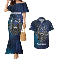 Personalized Finland Drakkar Vikings Couples Matching Mermaid Dress and Hawaiian Shirt Suomi Viking Warrior