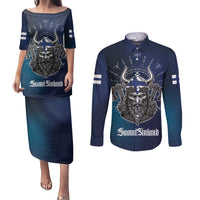 Personalized Finland Drakkar Vikings Couples Matching Puletasi and Long Sleeve Button Shirt Suomi Viking Warrior