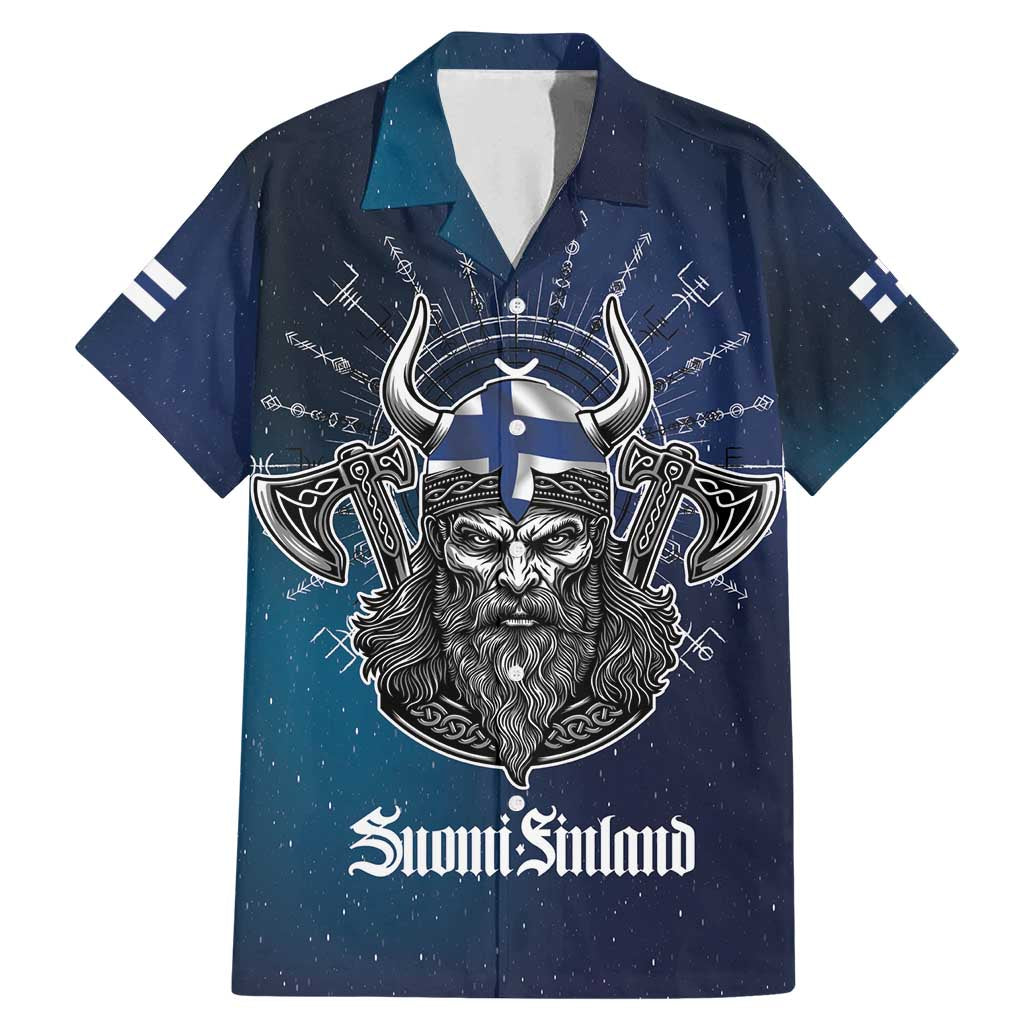 Personalized Finland Drakkar Vikings Family Matching Mermaid Dress and Hawaiian Shirt Suomi Viking Warrior