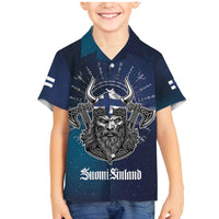 Personalized Finland Drakkar Vikings Family Matching Mermaid Dress and Hawaiian Shirt Suomi Viking Warrior