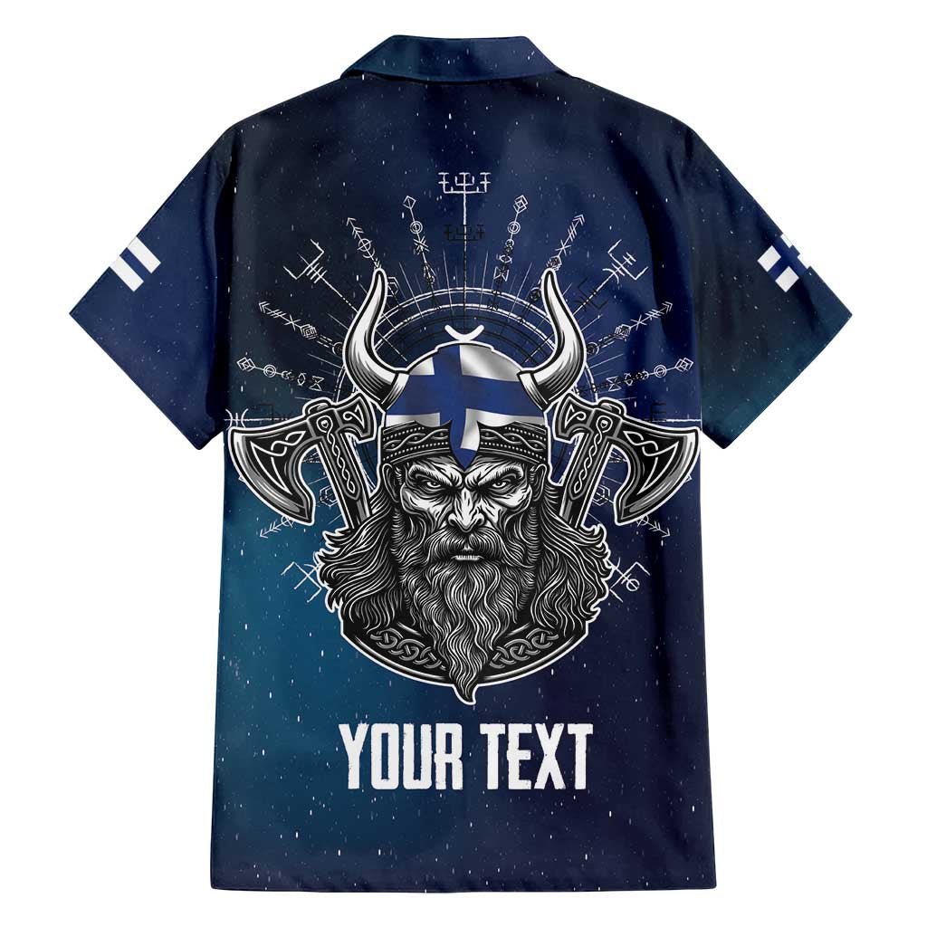 Personalized Finland Drakkar Vikings Family Matching Off Shoulder Short Dress and Hawaiian Shirt Suomi Viking Warrior