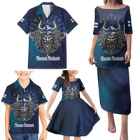 Personalized Finland Drakkar Vikings Family Matching Puletasi and Hawaiian Shirt Suomi Viking Warrior