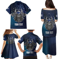 Personalized Finland Drakkar Vikings Family Matching Puletasi and Hawaiian Shirt Suomi Viking Warrior