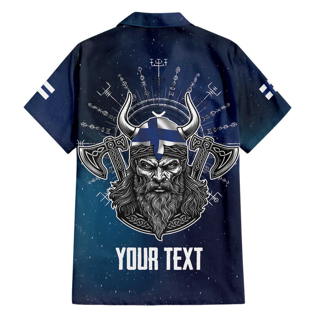 Personalized Finland Drakkar Vikings Family Matching Short Sleeve Bodycon Dress and Hawaiian Shirt Suomi Viking Warrior