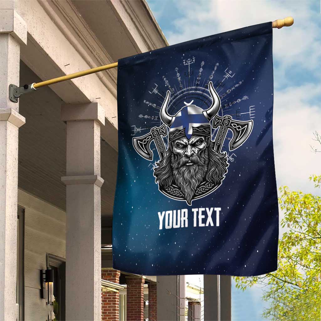Personalized Finland Drakkar Vikings Garden Flag Suomi Viking Warrior