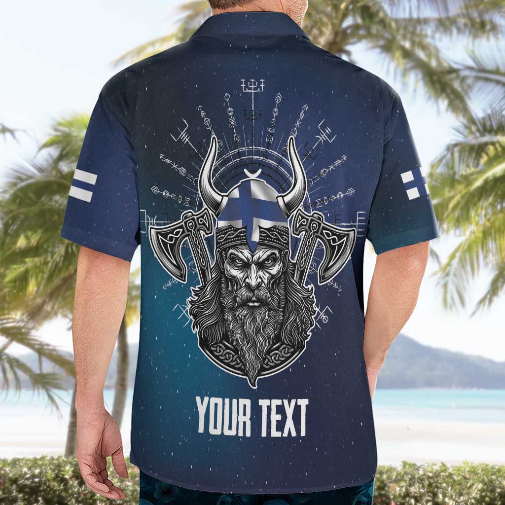 Personalized Finland Drakkar Vikings Hawaiian Shirt Suomi Viking Warrior