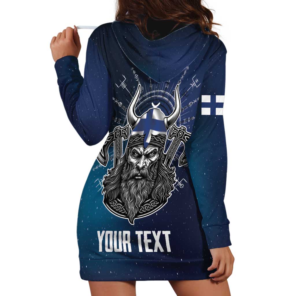 Personalized Finland Drakkar Vikings Hoodie Dress Suomi Viking Warrior
