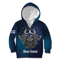 Personalized Finland Drakkar Vikings Kid Hoodie Suomi Viking Warrior
