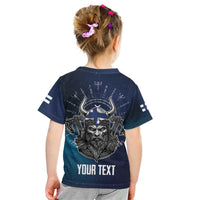 Personalized Finland Drakkar Vikings Kid T Shirt Suomi Viking Warrior
