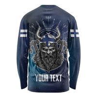 Personalized Finland Drakkar Vikings Long Sleeve Shirt Suomi Viking Warrior