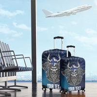 Personalized Finland Drakkar Vikings Luggage Cover Suomi Viking Warrior