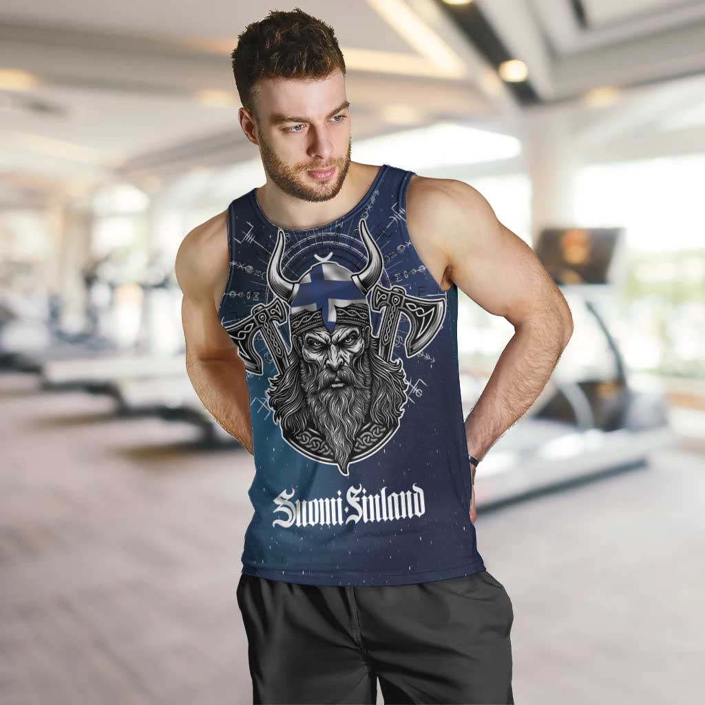 Personalized Finland Drakkar Vikings Men Tank Top Suomi Viking Warrior