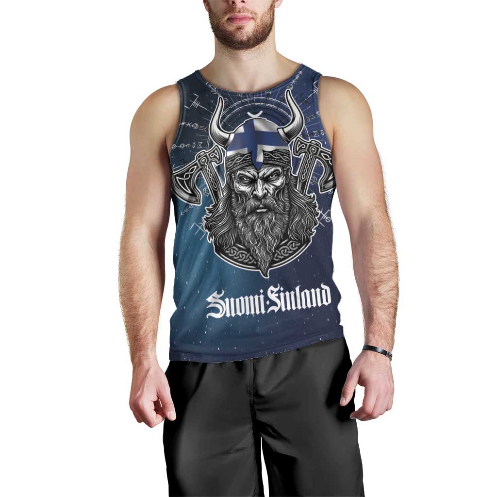 Personalized Finland Drakkar Vikings Men Tank Top Suomi Viking Warrior