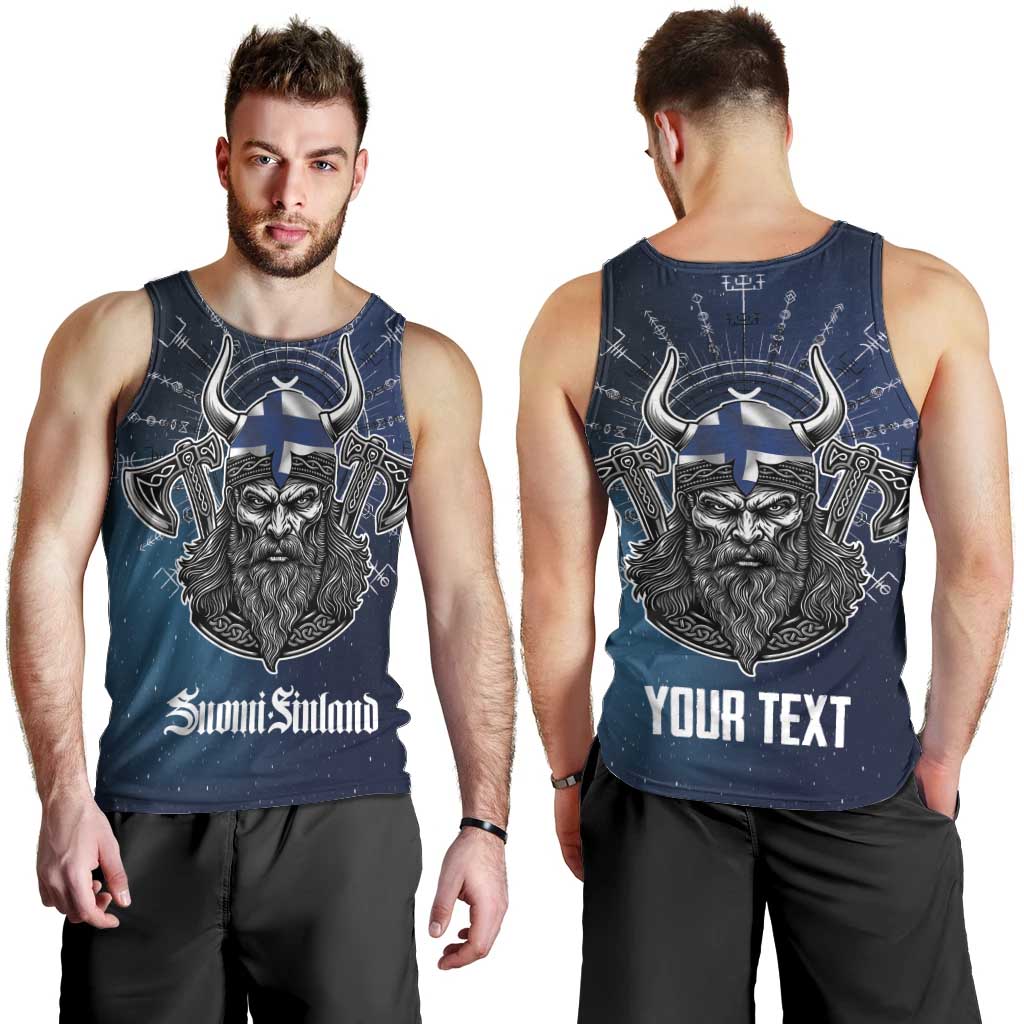 Personalized Finland Drakkar Vikings Men Tank Top Suomi Viking Warrior