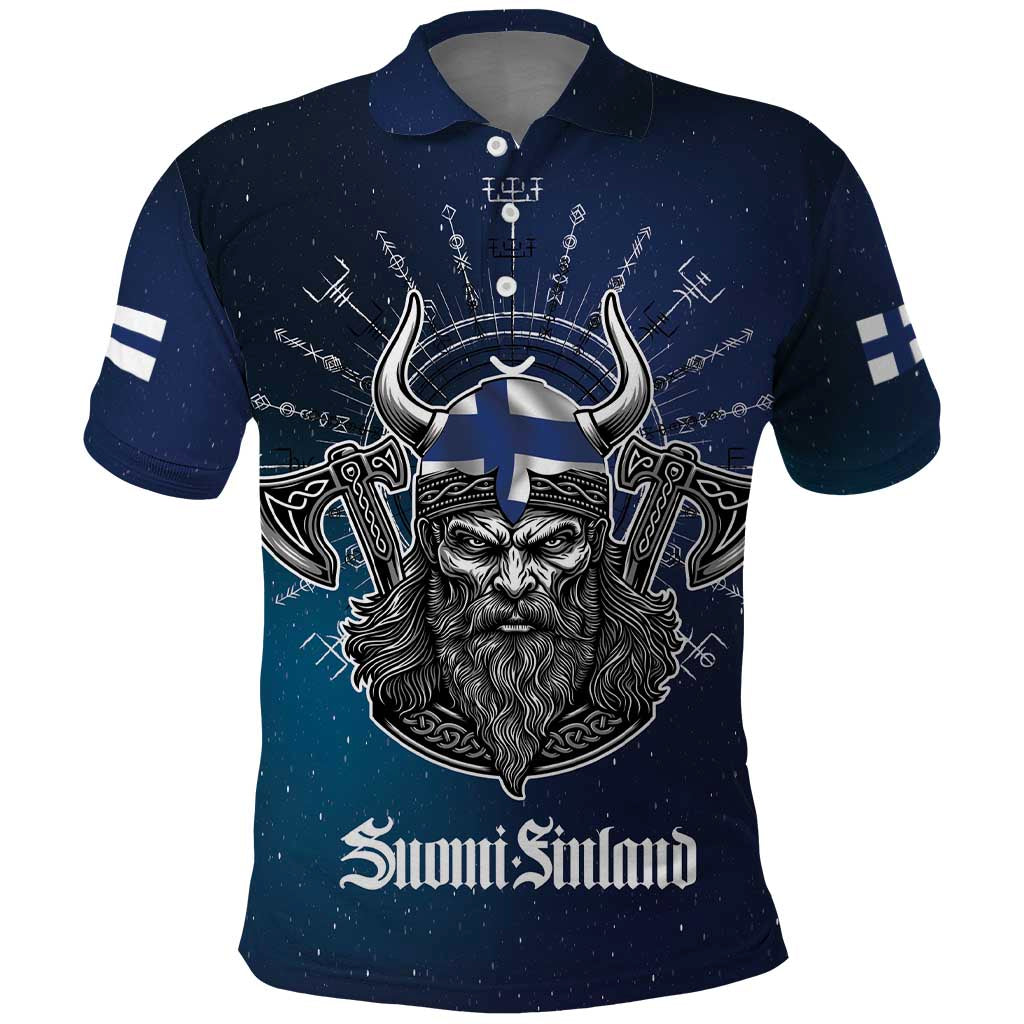 Personalized Finland Drakkar Vikings Polo Shirt Suomi Viking Warrior