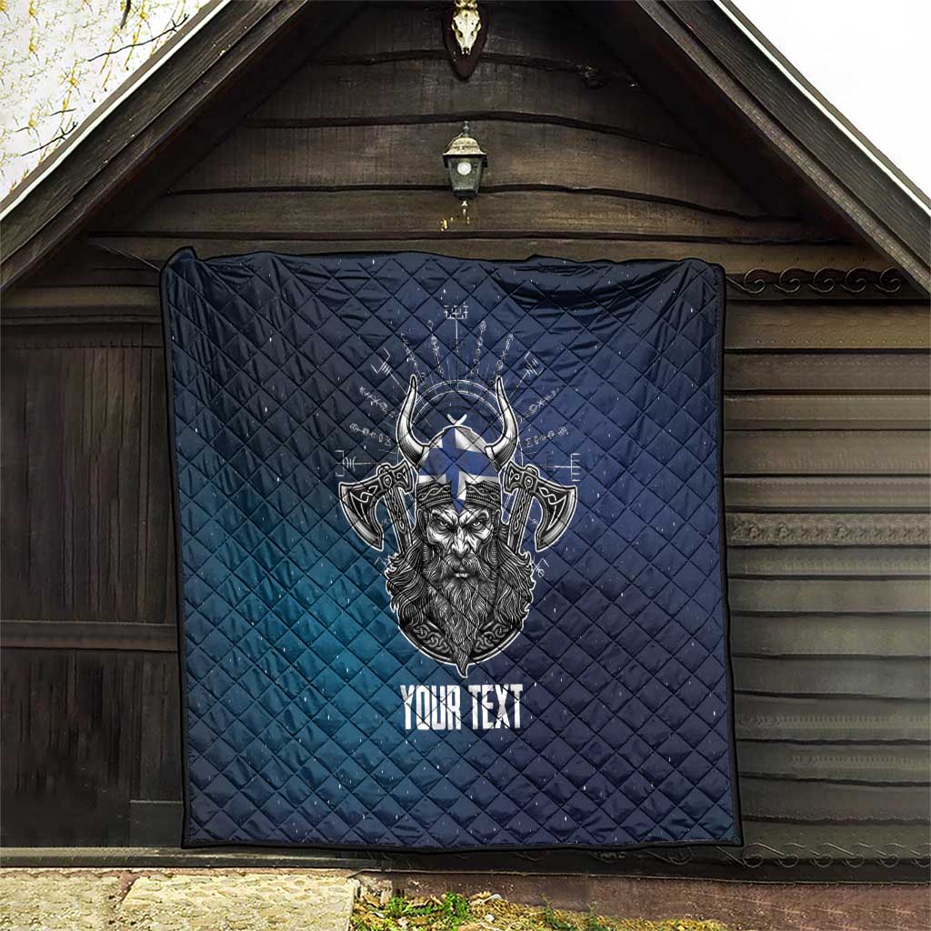 Personalized Finland Drakkar Vikings Quilt Suomi Viking Warrior