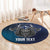 Personalized Finland Drakkar Vikings Round Carpet Suomi Viking Warrior