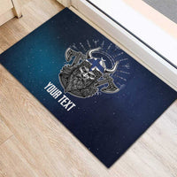 Personalized Finland Drakkar Vikings Rubber Doormat Suomi Viking Warrior