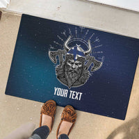 Personalized Finland Drakkar Vikings Rubber Doormat Suomi Viking Warrior