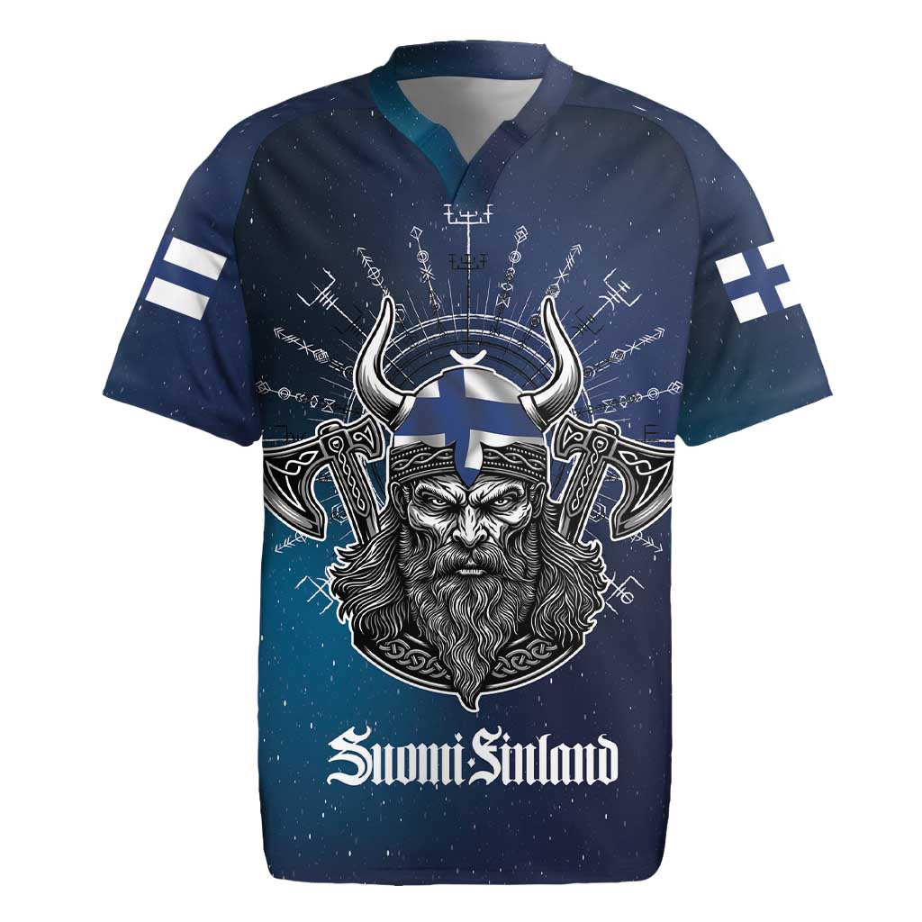 Personalized Finland Drakkar Vikings Rugby Jersey Suomi Viking Warrior